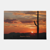 Saguaro Cactus, zonsondergang, Deurmat (Voorkant)