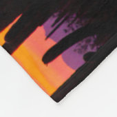 Saguaro Cactusbos bij zonsondergang Fleece Deken (Hoek)