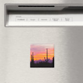 Saguaro Cactusbos bij zonsondergang Magneet (Insitu (Vaatwasser))