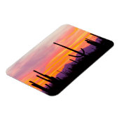 Saguaro Cactusbos bij zonsondergang Magneet (Linkerzijde)