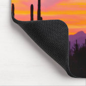 Saguaro Cactusbos bij zonsondergang Muismat (Hoek)