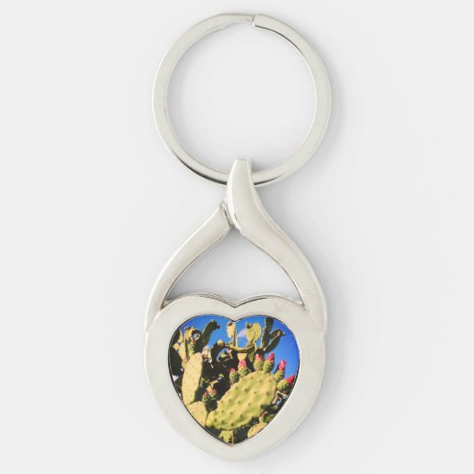Saguaro Cactussen, Cactus Planten Sleutelhanger (Voorkant)