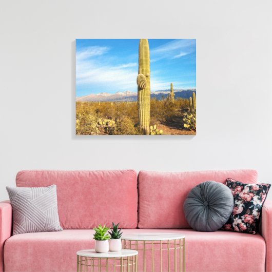 Saguaro Canvas Afdruk (Insitu (Woonkamer))