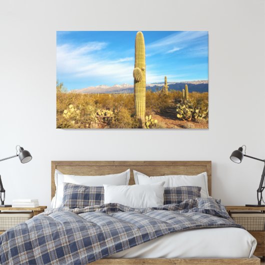 Saguaro Canvas Afdruk (Insitu (Slaapkamer))