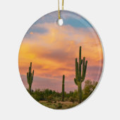 Saguaro Desert Life Keramisch Ornament (Links)