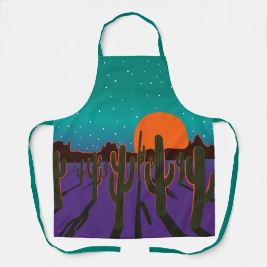 Saguaro Desert Sunset Schort (Voorkant)