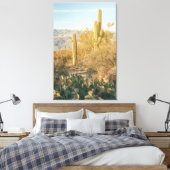 Saguaro Forest Canvas Afdruk (Insitu (Slaapkamer))