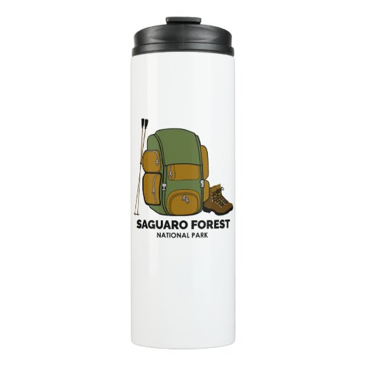 Saguaro Forest National Park Backpack Thermosbeker (Voorkant)