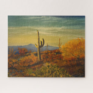 Saguaro in de Arizona-woestijn, door Gary Poling Legpuzzel