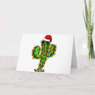 Saguaro-kerstlampjes Feestdagen Kaart