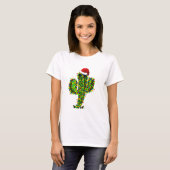 Saguaro-kerstlampjes T-shirt (Voorkant volledig)