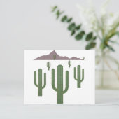 Saguaro kerstverlichting feestdagenkaart (Staand voorkant)