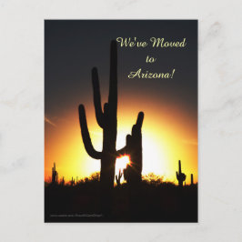 Saguaro met Sun Star, nieuwe adres aankondiging