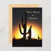 Saguaro met Sun Star, nieuwe adres aankondiging (Voorkant / Achterkant)