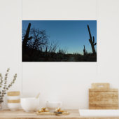 Saguaro Morning in het Nationaal Park Saguaro Poster (Keuken)