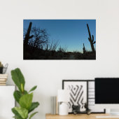 Saguaro Morning in het Nationaal Park Saguaro Poster (Thuiskantoor)