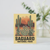 Saguaro Nationaal Park Cactus Briefkaart (Staand voorkant)