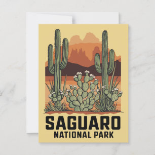 Saguaro Nationaal Park Cactus Briefkaart
