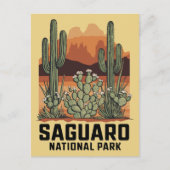 Saguaro Nationaal Park Cactus Briefkaart (Voorkant)
