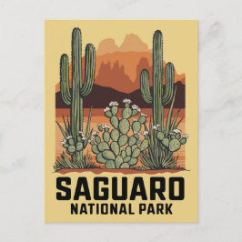 Saguaro Nationaal Park Cactus Briefkaart