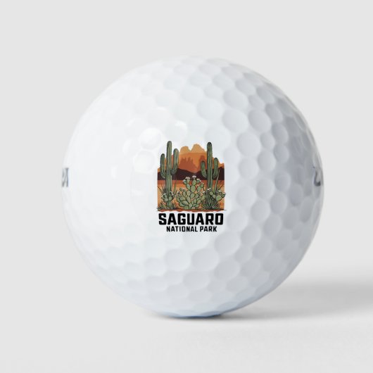 Saguaro Nationaal Park Cactus Golfballen (Voorkant)