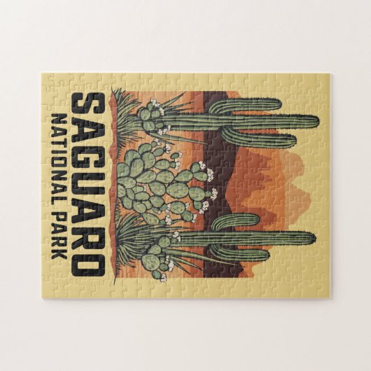 Saguaro Nationaal Park Cactus Legpuzzel (Horizontaal)
