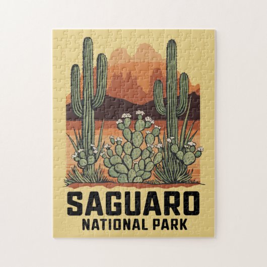 Saguaro Nationaal Park Cactus Legpuzzel (Verticaal)