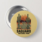 Saguaro Nationaal Park Cactus Ronde Button 7,6 Cm (Voorkant /achterkant)