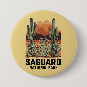 Saguaro Nationaal Park Cactus Ronde Button 7,6 Cm
