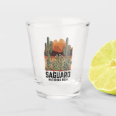 Saguaro Nationaal Park Cactus Shot Glas (Voorkant)