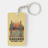 Saguaro Nationaal Park Cactus Sleutelhanger (achterkant)