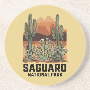 Saguaro Nationaal Park Cactus Zandsteen Onderzetter