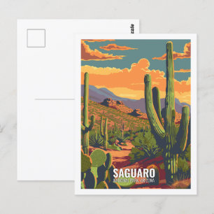 Saguaro National Park, Arizona, Verenigde Staten Briefkaart