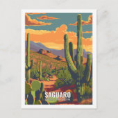 Saguaro National Park, Arizona, Verenigde Staten Briefkaart (Voorkant)