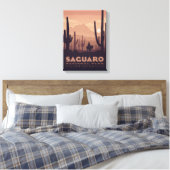 Saguaro National Park Canvas Print (Insitu (Slaapkamer))
