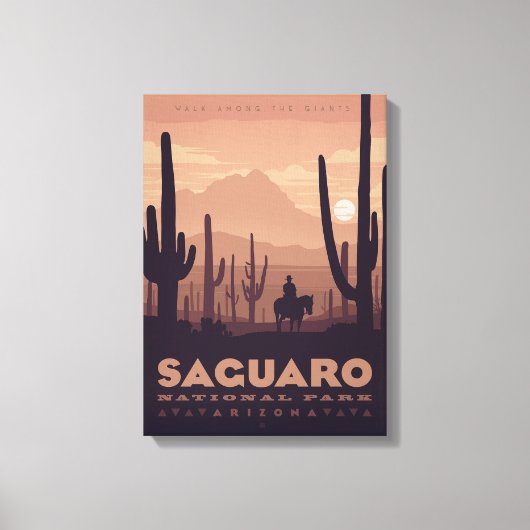 Saguaro National Park Canvas Print (Voorkant)