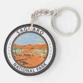 Saguaro National Park Horned Lizard Circle Sleutelhanger (Achterkant)