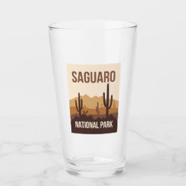 Saguaro National Park Minimal Travel Art Glas