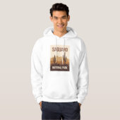 Saguaro National Park Minimal Travel Art Hoodie (Voorkant volledig)