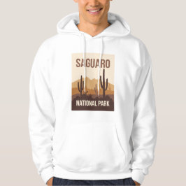 Saguaro National Park Minimal Travel Art Hoodie