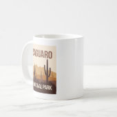 Saguaro National Park Minimal Travel Art Koffiemok (Voorkant links)