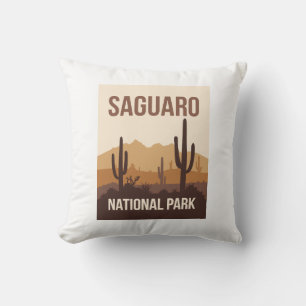 Saguaro National Park Minimal Travel Art Kussen
