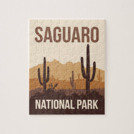 Saguaro National Park Minimal Travel Art Legpuzzel