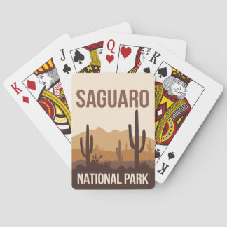 Saguaro National Park Minimal Travel Art Pokerkaarten
