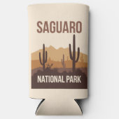 Saguaro National Park Minimal Travel Art Seltzer Blikjeskoeler (Voorkant)
