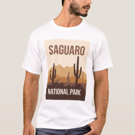 Saguaro National Park Minimal Travel Art T-shirt
