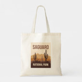 Saguaro National Park Minimal Travel Art Tote Bag (Achterkant)