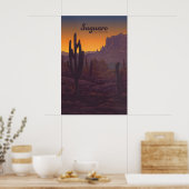 Saguaro National Park Reisposter Poster (Keuken)