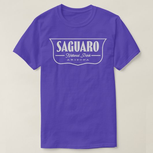 Saguaro National Park Shield Tan T-shirt (Design voorkant)