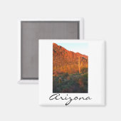 Saguaro National park sunset Magneet (Voorkant / Achterkant)